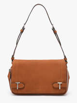 Cross Body Tas Simone Leder Le tanneur Bruin simone TMON1203